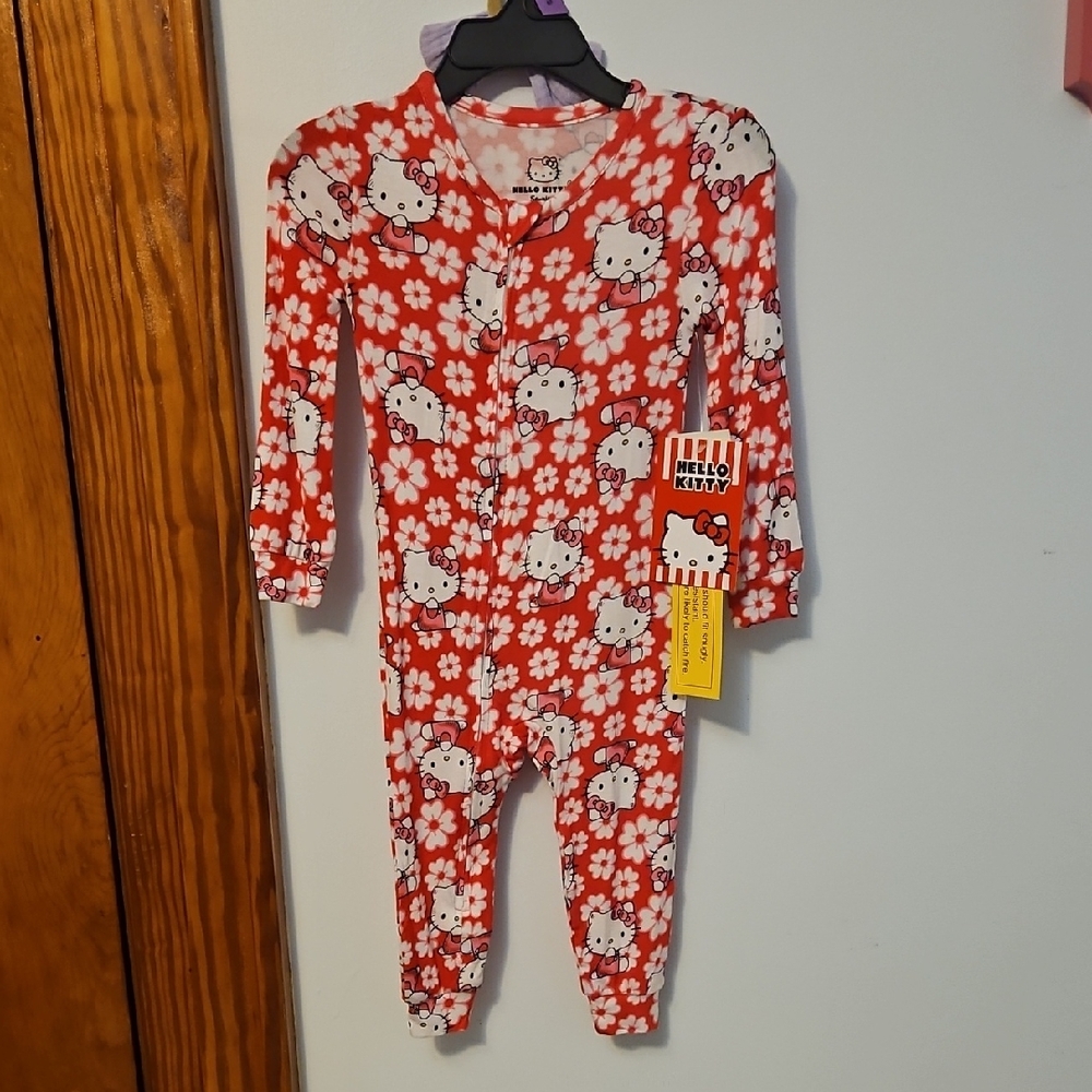 12 Month One Piece Hello Kitty Pj's.